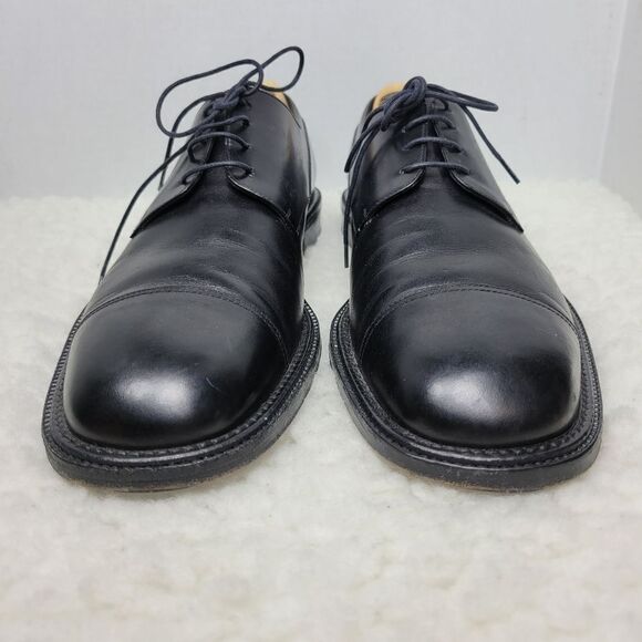 Salvatore Ferragamo 'posillipo' Mens Size 11  D Black Leather Cap Toe Oxfords - Picture 2 of 15